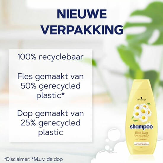 Schwarzkopf Shampoo Elke Dag - Haarverzorging - Dagelijk Gebruik - Geeft Volume - Versterkt Het Haar