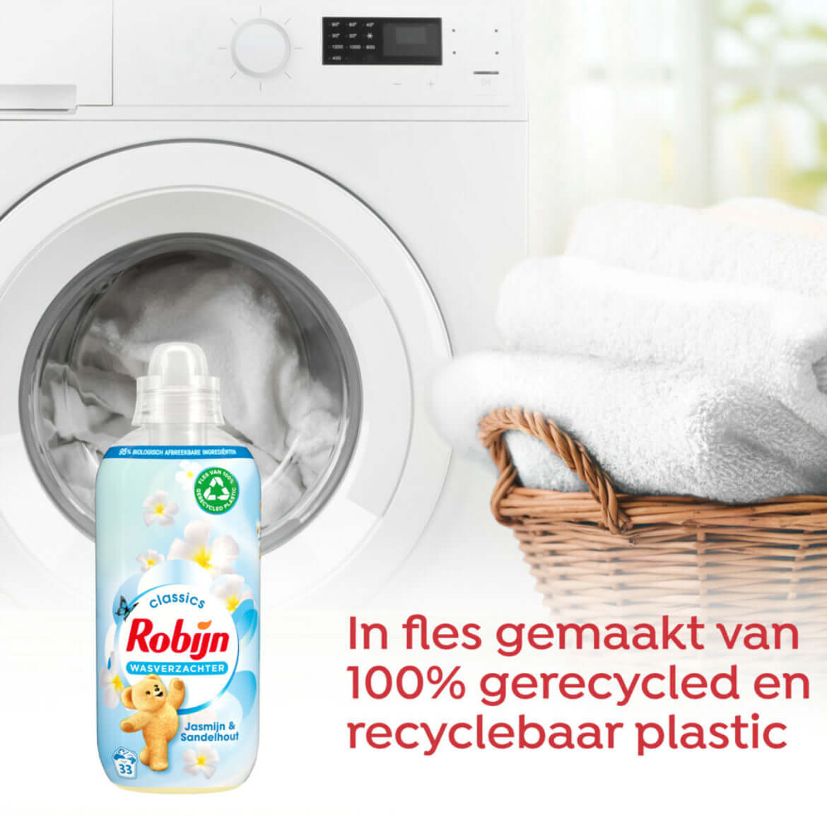 Robijn Wasverzachter Jasmijn en Sandelhout 33 Wasbeurten 825 ml